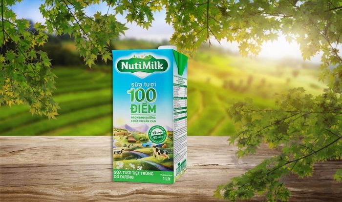 Sữa tươi NutiMilk điểm 100