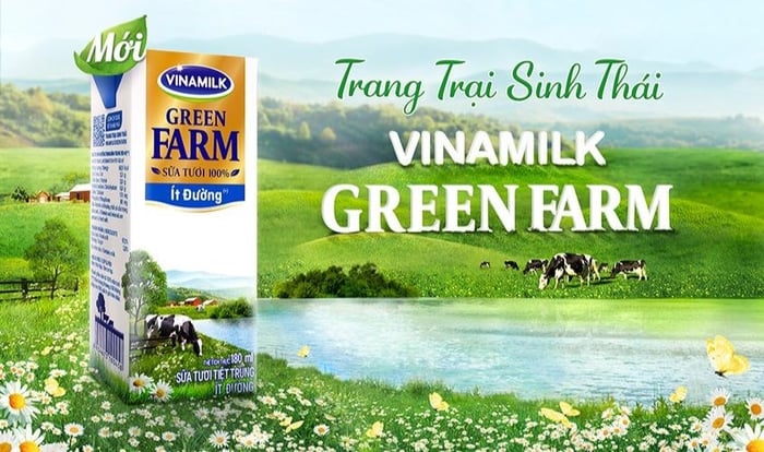 Thùng 48 hộp sữa tươi Vinamilk Green Farm ít đường 110 ml