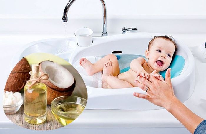 Massage cho bé bằng dầu dừa giúp làm giảm ho