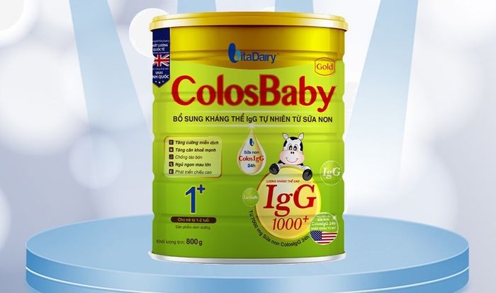 Sữa bột ColosBaby Gold 1+ hương vani dung tích 800g (dành cho trẻ từ 12 - 24 tháng)