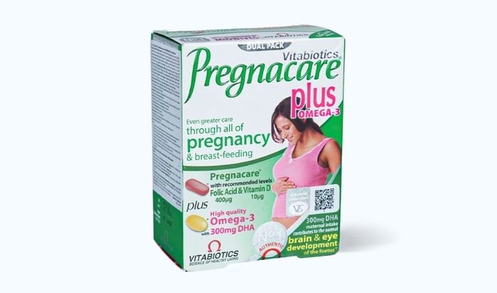 Viên uống Vitabiotics Pregnacare Plus Omega 3 bổ sung vitamin và khoáng chất 56 viên