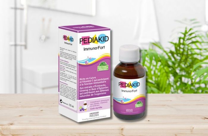 Siro Pediakid Immuno Fort hỗ trợ sức đề kháng dung tích 125 ml (từ 1 tháng tuổi)