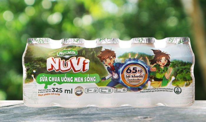 Bộ 5 chai sữa chua uống men sống Nutifood 65 ml