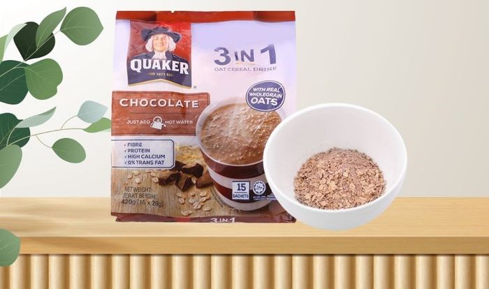 Yến mạch nguyên chất cán mỏng vị sô cô la Quaker 420g (phù hợp cho bé từ 3 tuổi)