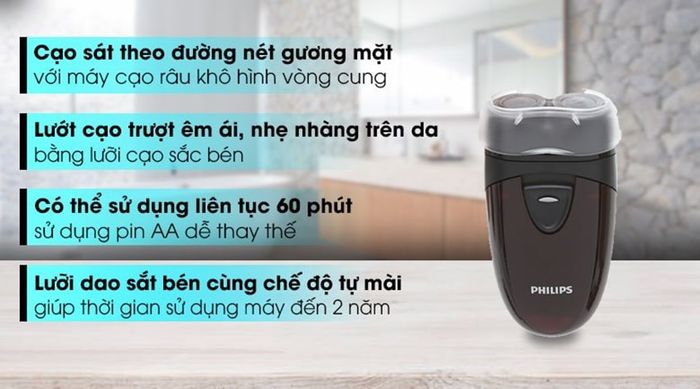 Philips PQ206 - Công cụ cạo râu hiệu quả