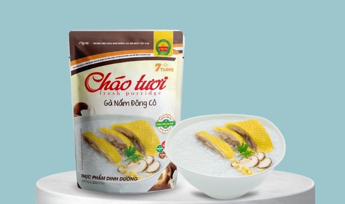 Cháo tươi Cây Thị vị gà, nấm đông cô gói 240g (từ 7 tháng)