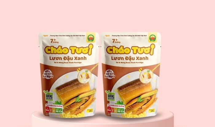 Cháo tươi vị lươn, đậu xanh của Cây Thị gói 240g (phù hợp từ 7 tháng)