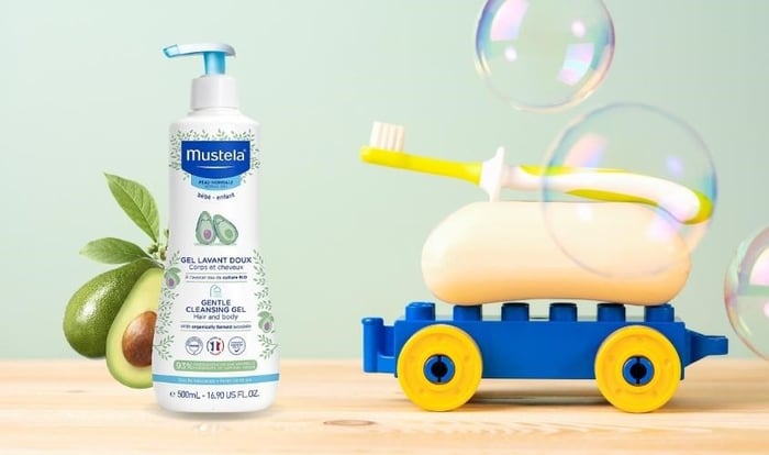 Sữa tắm Mustela với 93% thành phần có nguồn gốc từ thực vật