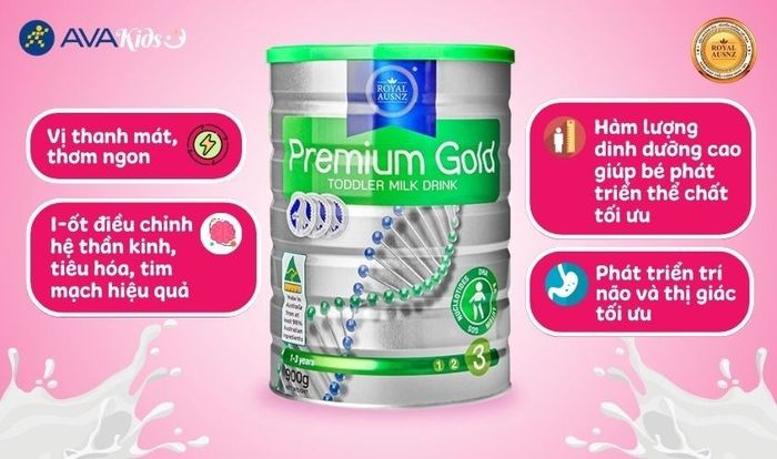 Sữa Hoàng Gia Úc Royal Ausnz Premium Gold 3