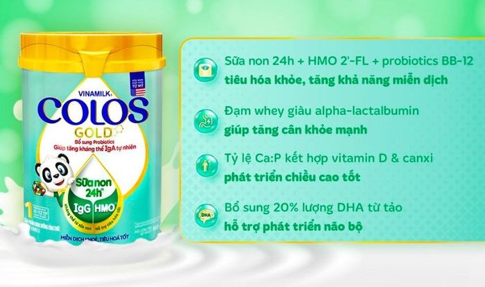 Sữa bột Vinamilk ColosGold số 1 800g - Dành cho trẻ từ 0 đến 12 tháng