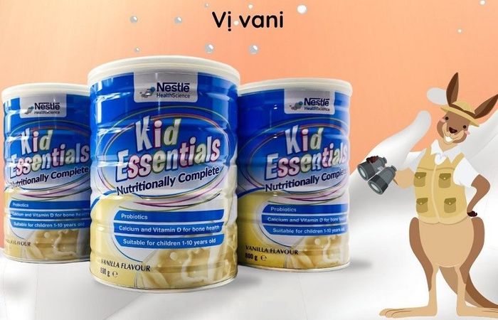 Sữa bột Kid Essentials là sản phẩm của hãng Nestlé nổi tiếng tại Thụy Sĩ dành cho trẻ từ 1 – 10 tuổi