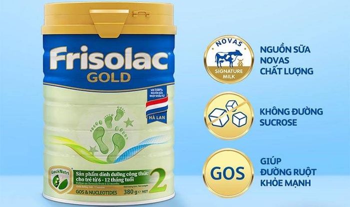 Sữa bột Frisolac Gold số 2 380g (6 - 12 tháng)