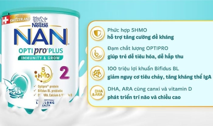 Sữa bột NAN Optipro Plus số 2 800g (6 - 12 tháng)