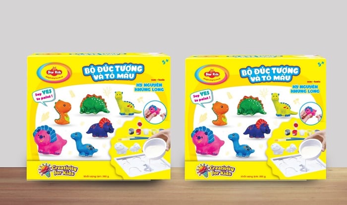 Mua Bộ đồ chơi đúc tượng và tô màu kỷ nguyên khủng long STAR KIDS K-131