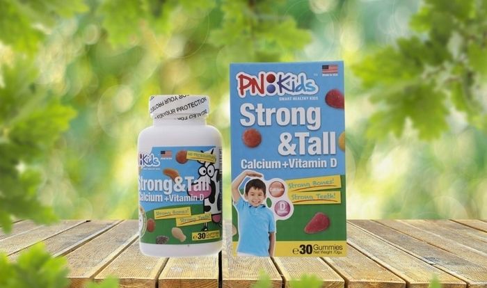 Viên nhai PN Kids Strong & Tall giúp phát triển xương và răng 30 viên bổ sung canxi