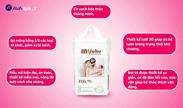 Bỉm Mijuki siêu mỏng cho mùa hè