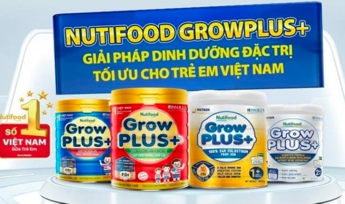 Sữa Grow Plus của NutiFood có một loạt các sản phẩm khác nhau với các chức năng đa dạng.