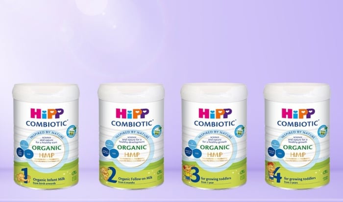 Sữa HiPP bổ sung các vitamin và khoáng chất cần thiết cho bé