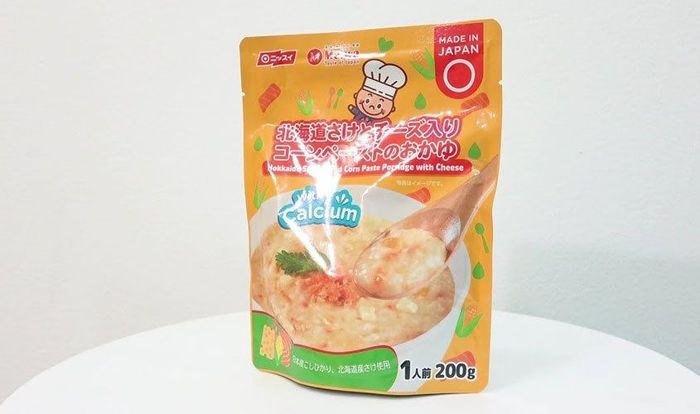 Cháo tươi Meiwa vị bắp, cà rốt và phô mai gói 160g