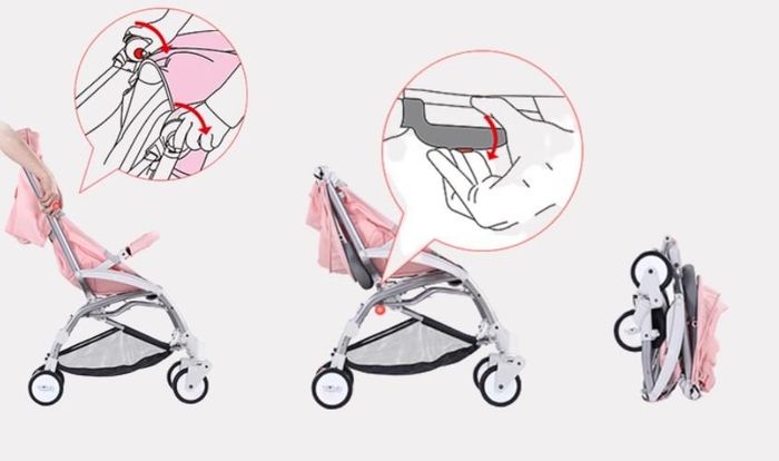 Hướng dẫn gấp gọn xe đẩy 2 chiều Vovo