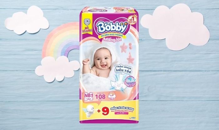 Bỉm lót Bobby size NB1 117 miếng (Dành cho bé dưới 1 tháng tuổi)