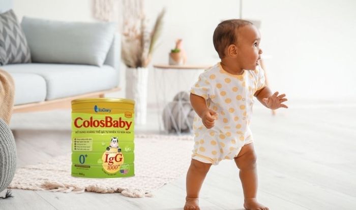 Sữa bột ColosBaby Gold 0+ vị vani 800g (dành cho bé từ 0 - 12 tháng) chứa nhiều canxi giúp bé phát triển tốt