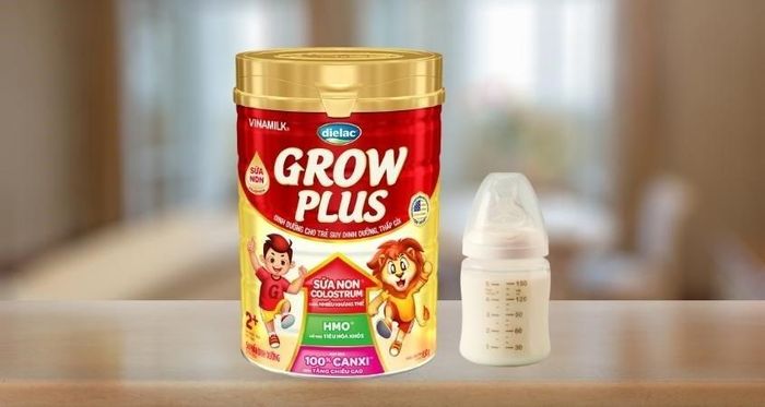 Sữa bột Dielac Grow Plus 2+ 850g (2 - 10 tuổi) dành cho trẻ suy dinh dưỡng, thấp còi