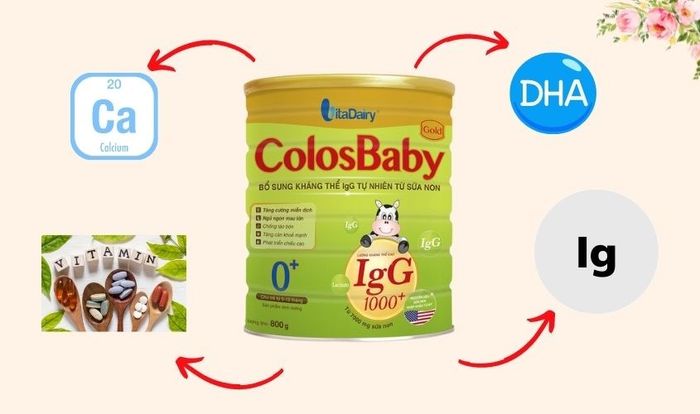 Sữa bột ColosBaby Gold 0+ vị vani 800g (0 - 12 tháng)