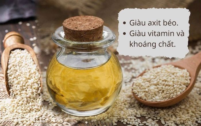 Dầu hạt mè chứa nhiều chất dinh dưỡng quan trọng cho trẻ nhỏ