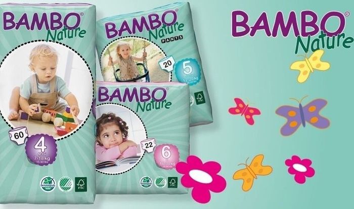 Tã giấy Bambo Nature có 6 kích cỡ phù hợp với mọi độ tuổi.