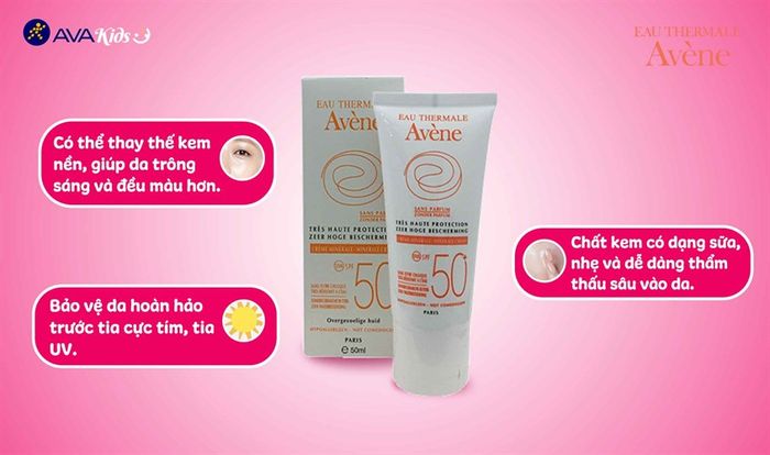 Kem chống nắng Avène là một sản phẩm của thương hiệu danh tiếng đến từ Pháp