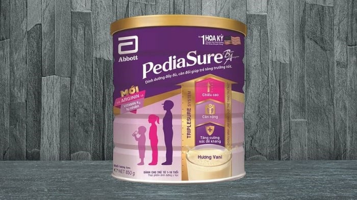 Sữa bột Abbott PediaSure BA hương vani 850g (1 - 10 tuổi)