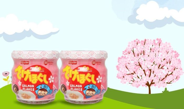 Ruốc cá hồi Meiwa ít muối lọ 50g (từ 9 tháng)