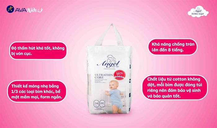 Bỉm Angel với công nghệ sản xuất từ Đức