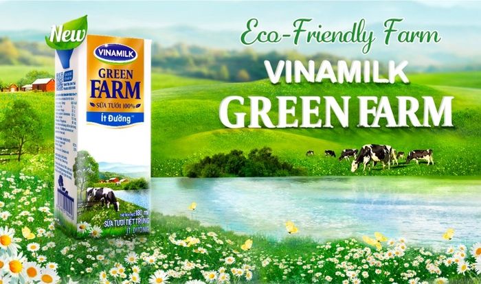 Lốc 4 hộp sữa tươi Vinamilk Green Farm ít đường 110 ml (dành cho trẻ từ 1 tuổi)