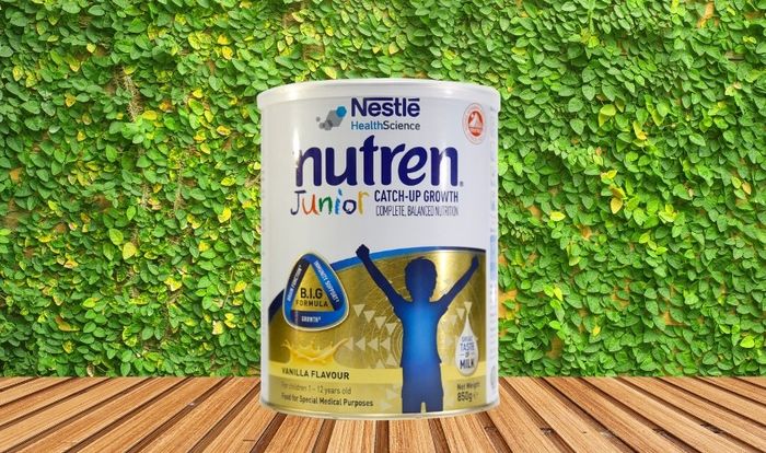 Sữa bột Nutren Junior hương vani 850g (1 - 12 tuổi)