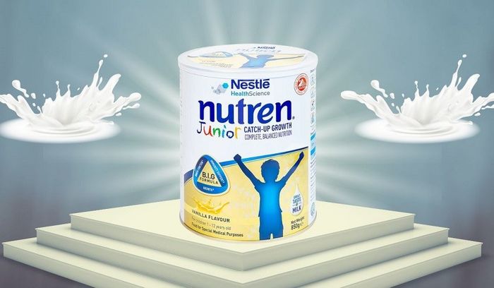 Sữa bột Nutren Junior hương vani 850g (1 - 12 tuổi)