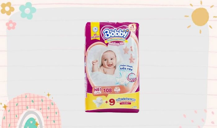 Tã dán Bobby size NB1 117 miếng (Dưới 1 tháng)