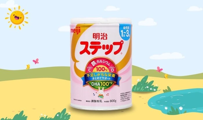 Sữa Bột Nội Địa Nhật Meiji Step Milk Có Muỗng 800g (1 - 3 Tuổi)