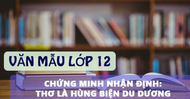 Chứng minh sức mạnh của thơ là một hình thức biện luận hùng biện