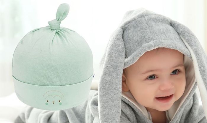 Nón gút chóp in hình thú BabyMommy màu ngẫu nhiên