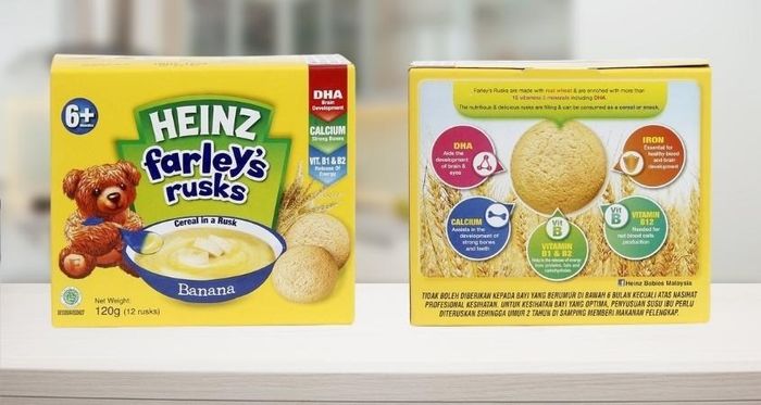 Bánh quy ăn dặm Heinz Farley
