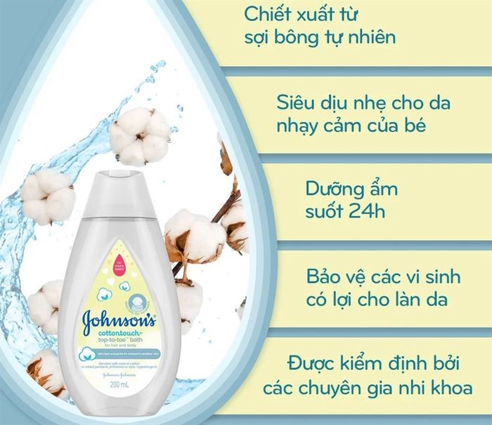 Sữa tắm & gội 2 trong 1 cho bé Johnson