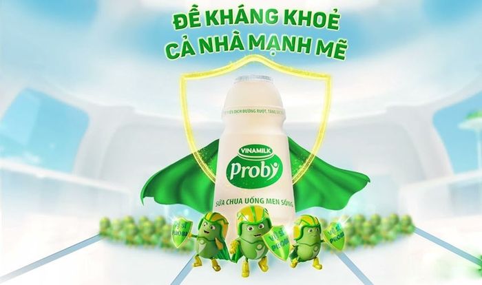 Lốc 5 chai sữa chua uống men sống Vinamilk Probi 65 ml (từ 1 tuổi)