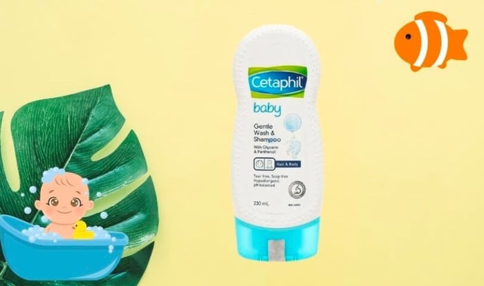 Sữa tắm gội dành cho bé Cetaphil với hương thơm dịu nhẹ, dung tích 230 ml (phù hợp mọi độ tuổi)