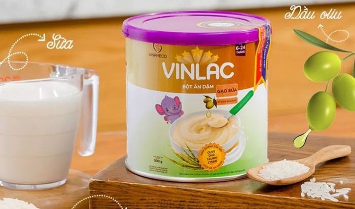 Bột ăn dặm Vinlac gạo sữa vị ngọt