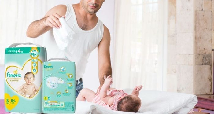 Tã Dán Pampers Cao Cấp Size S 64 Miếng (Dành Cho Trẻ 4 - 8 kg)