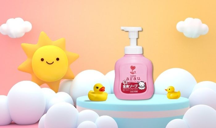 Bọt tắm gội cho bé Arau Baby chiết xuất thảo dược 450 ml (0 - 3 tuổi)