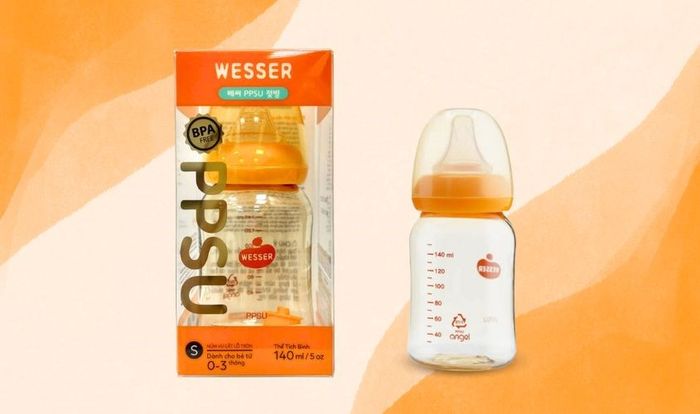 Bình sữa nhựa PPSU Wesser TBSWPP140 cổ hẹp 140 ml