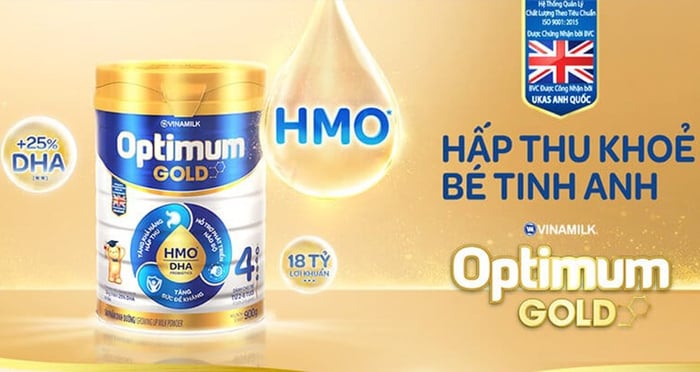 Sữa bột Optimum Gold số 4 dành cho trẻ từ 2 - 6 tuổi